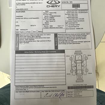 Chery Antoto Antalya Servis Personel Yetersizliği