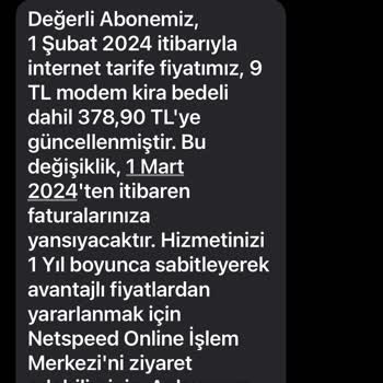 Netspeed Yüksek Zam Fiyatları