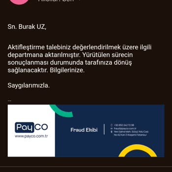 PayCO Bakiyemi Sıfırlayıp. Parama El Koydular! Hesabıma Bloke Koydular.