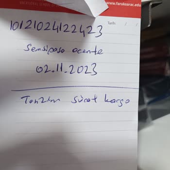 Sürat Kargo Tanzim Ücreti Ödenmiyor