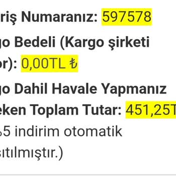 BuharKeyf Kargoya Verilmeyen Sipariş