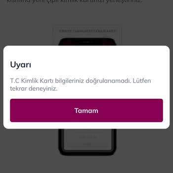 QNB Finansbank Kimlik Kartı Doğrulanamadı