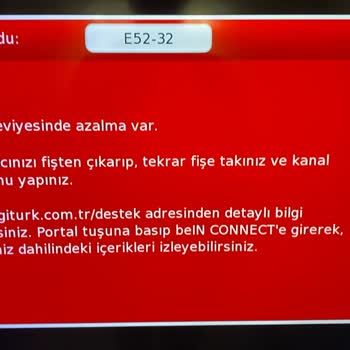Digiturk Sinyal Seviyesi Sorunu