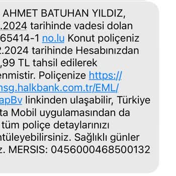 Halkbank Bilgim Olmadan/İzinsiz Konut Sigortası Poliçesi Yenilenmesi