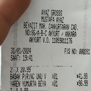 Başak Pirinç Ununda Yabancı Cisim!