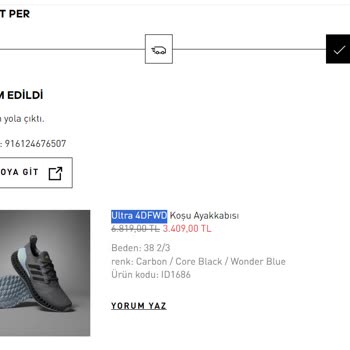 Adidas Online Alışveriş Numara Değişimi Yapılamaması