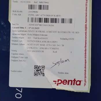 Intel Ekran Kartı Kabusu: Servis Hüsranı