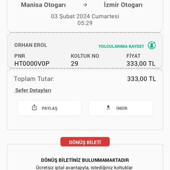 Obilet Soğukta Bekleten Lüks Aydın Turizm Hayal Kırıklığı