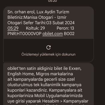 Obilet Soğukta Bekleten Lüks Aydın Turizm Hayal Kırıklığı