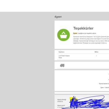Dyson V12 Kablosuz Süpürge Mobilya Altı Adaptörü Teslim Problemi