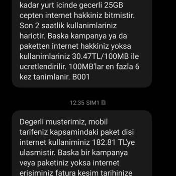 Türk Telekom Fatura Fazla Fatura Aşımı Ücreti Yansıtıyor.