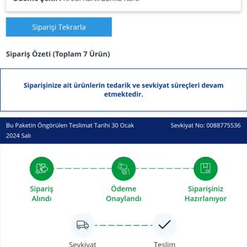 Avansas Müşteriyi Bekletiyor. Bir Haftadır Ürünleri Göndermiyor.
