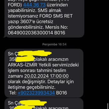 Arkas Otomotiv Arkas Ford İzmir Karşıyaka'nın Ayıplı Araç Satması