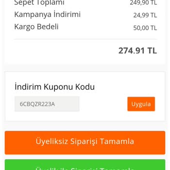 Modamerve Verdikleri Kupon Geçersiz Çıktı