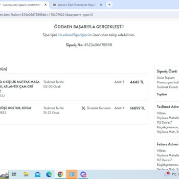 Vivense Side Köşe Koltuk Takımı Ortasında Çökme