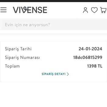 Vivense Sipariş Süreci! Ürünümün Acil Teslim Edilmesini İstiyorum