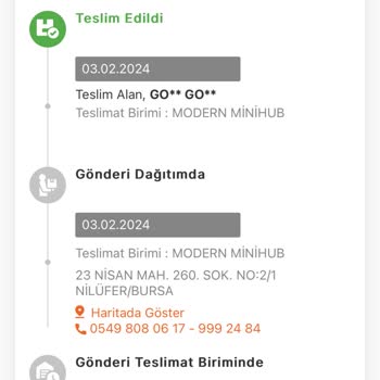 MNG Kargo Modern Minihub Teslimat Yapmadı