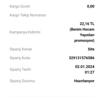 YKM Kitap Sitesinin Sorumsuzluğu