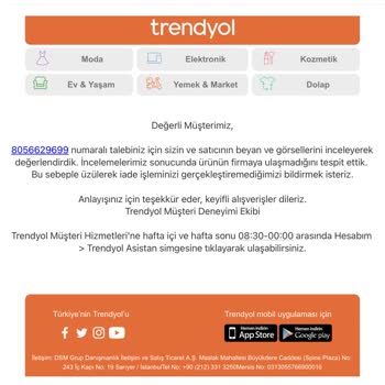 Trendyol Ve Mavi Şikayet