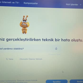 Turkcell Online İşlemleri Giriş Olmuyor. Teknik Hata Oluştu