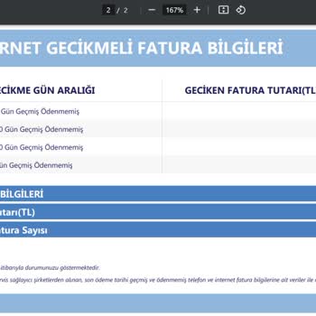 Türk Telekom Avea'nın Bankalar Birliği Risk Merkezine Yanlış Beyanı