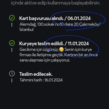 Papara Gönderinin Ulaşamayıp Şirketin Cevap Vermemesi