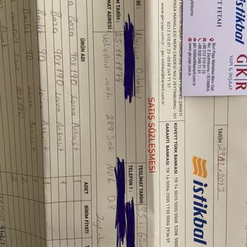 İstikbal Teslim Edilemeyen Ve Nerede Olduğu Bilinmeyen Ürün