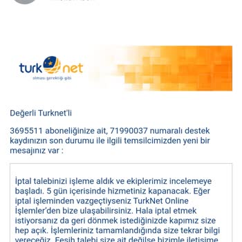 TurkNet 1 Aydır İnternet Kurulumu Bekliyorum