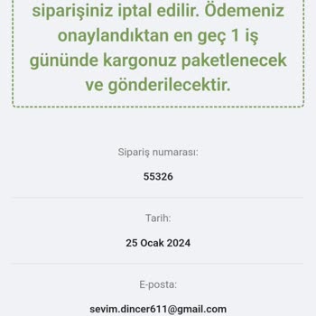 Günal Mobilya İnternet Sitesinden Alışverişte Yaşanan Sorun