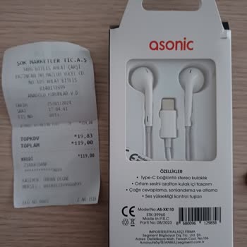 Şok Marketler Telefon Kulaklığı Geri İade Alınmaması