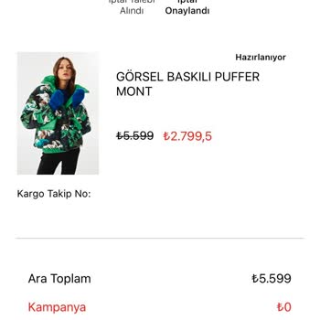 Twist Sipariş Edilen Ürünün Tedarik Edilememesi
