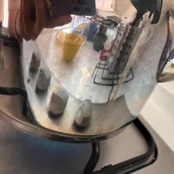 Nehir Madeni Eşya Çelik Çaydanlık Seti Paslandı