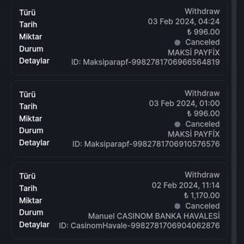 Casinom Ödeme Yapmıyor
