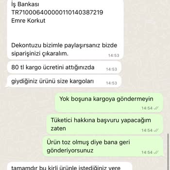 Ücret İade Talebi