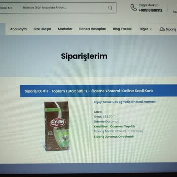 SadıkDost (sadikdost.com) İnternet Sitesinden Verilen Siparişin Kargolanmaması