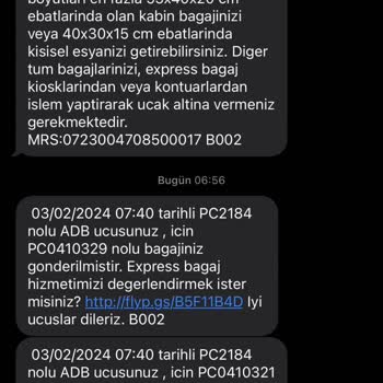Pegasus Firması Ve Yer Hostesleri Tekerlekli Sandalye Vermedi.