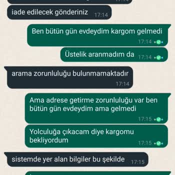 PTT Kargo Kargo Teslim Edilmedi