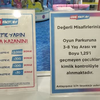 Özdilek AVM Oyun Alanı 6 Yaşımdaki Çocuğum Alınmadı. Para Yüklendi Fakat Alınmadı.