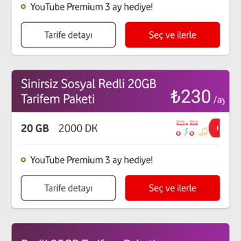Vodafone Red Tarife Fiyat Yüksekliği