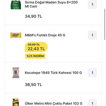 Migros Hemen Yanlış Ürün Gönderiyor