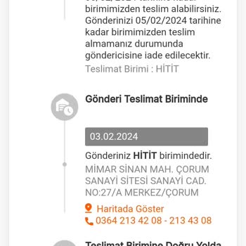 Çorum MNG (Hitit) Kargo Süresi Ve İlçelere Dağıtım Şikayeti