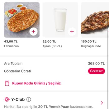 Yemeksepeti İlk Siparişine Özel Kod Veriyor Hesabıma Ama Kullanılmıyor