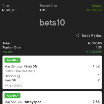 Bets10 Kazanan Kuponumu İptal Edip Ödemiyor