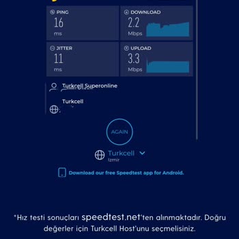 Turkcell Superonline İnternet Hızı