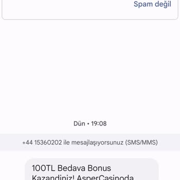 Aspercasino Günlük Değişik Numaralardan Mesajlar Yolluyorsunuz
