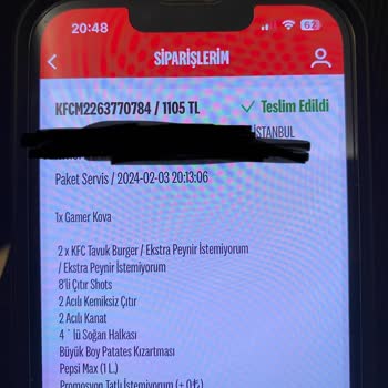 KFC Her Zaman Eksik Ürün Yolluyor!