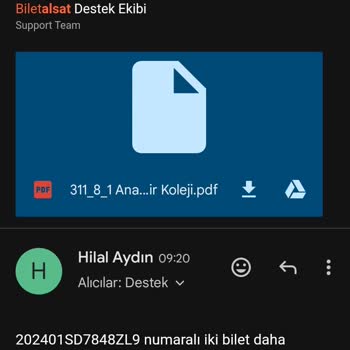 Biletalsat.com Biletlerim Tarafıma Ulaşmadı