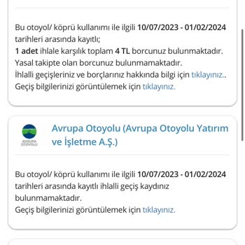 Avrasya Tüneli Bana Ait Olmayan Cezalar