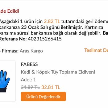 Trendyol İade Ettiğinizde Kargo Ücretini Yansıtıyor