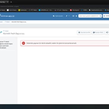 TeknosaCell Hat İptali Yapamama Sorunu!